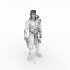 战士-角色人体-角色-VR/AR模型-3D城