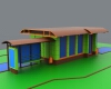 The bus stop-建筑-设施-工业CAD模型-3D城