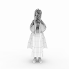 和服MM-角色人体-角色-VR/AR模型-3D城