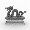 中国龙雕塑-文体生活-艺术品-VR/AR模型-3D城