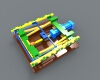 Cylinder lifting platform-工业设备-机器设备-工业CAD模型-3D城