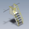 The stairs-建筑-其它-工业CAD模型-3D城