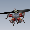 6 Piston Rotary Engine-工业设备-机器设备-工业CAD模型-3D城