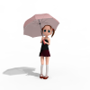 美羽-角色人体-角色-VR/AR模型-3D城