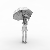 美羽-角色人体-角色-VR/AR模型-3D城
