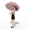 美羽-角色人体-角色-VR/AR模型-3D城