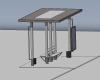 The bus stop-建筑-设施-工业CAD模型-3D城