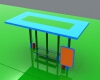 The bus stop-建筑-设施-工业CAD模型-3D城