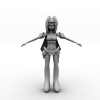 小女孩-角色人体-角色-VR/AR模型-3D城