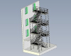 escalier-acces-exterieur-建筑-其它-工业CAD模型-3D城
