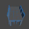 Table and chairs-建筑-家具-工业CAD模型-3D城
