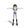 俏皮女孩-角色人体-角色-VR/AR模型-3D城