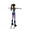俏皮女孩-角色人体-角色-VR/AR模型-3D城