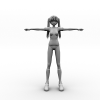 俏皮女孩-角色人体-角色-VR/AR模型-3D城