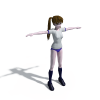 俏皮女孩-角色人体-角色-VR/AR模型-3D城