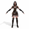次世代女盗贼-角色人体-角色-VR/AR模型-3D城