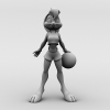 兔女郎篮球小宝贝-角色人体-角色-VR/AR模型-3D城