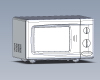 The microwave oven-科技-家用电器-工业CAD模型-3D城