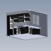 kitchen-cabinet-fireplace-hood-washing-machine-建筑-餐厅-工业CAD模型-3D城