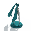 戴耳机的美女-角色人体-角色-VR/AR模型-3D城