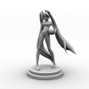 戴耳机的美女-角色人体-角色-VR/AR模型-3D城