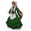 蔷薇少女-角色人体-角色-VR/AR模型-3D城