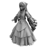 蔷薇少女-角色人体-角色-VR/AR模型-3D城