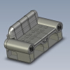 Craftsman Couch-建筑-家具-工业CAD模型-3D城