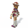 21787 天空战记帅气女主-角色人体-角色-VR/AR模型-3D城