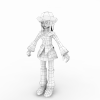 21787 天空战记帅气女主-角色人体-角色-VR/AR模型-3D城