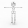 穿可爱舞蹈服的Loli-角色人体-角色-VR/AR模型-3D城