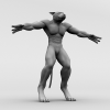 狼人-角色人体-角色-VR/AR模型-3D城