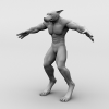 狼人-角色人体-角色-VR/AR模型-3D城
