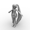 小女孩-角色人体-角色-VR/AR模型-3D城