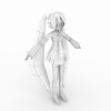 小女孩-角色人体-角色-VR/AR模型-3D城