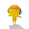 21290 卡通眼睛男库鲁鲁-角色人体-角色-VR/AR模型-3D城