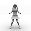 女生-角色人体-角色-VR/AR模型-3D城