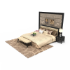 双人床-家居-床-VR/AR模型-3D城