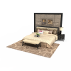 双人床-家居-床-VR/AR模型-3D城