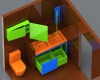 Small bathroom-建筑-卫浴-工业CAD模型-3D城