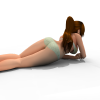 性感美少女-角色人体-角色-VR/AR模型-3D城
