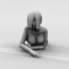 性感美少女-角色人体-角色-VR/AR模型-3D城