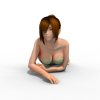 性感美少女-角色人体-角色-VR/AR模型-3D城