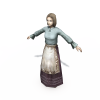 布衣女裙-角色人体-角色-VR/AR模型-3D城
