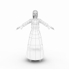 布衣女裙-角色人体-角色-VR/AR模型-3D城