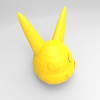皮卡丘的头-艺术-3D打印模型-3D城