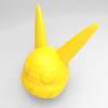 皮卡丘的头-艺术-3D打印模型-3D城