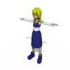 女孩-角色人体-角色-VR/AR模型-3D城