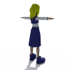 女孩-角色人体-角色-VR/AR模型-3D城
