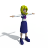 女孩-角色人体-角色-VR/AR模型-3D城